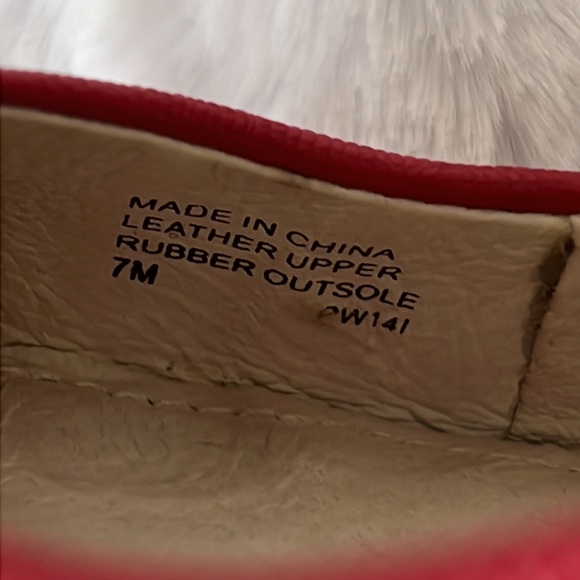 Red leather Michael Kors pumps - Picture 11 of 14